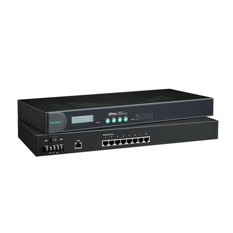 MOXA NPort 5610-8-48V Serial to Ethernet Rackmount Serial Device Server