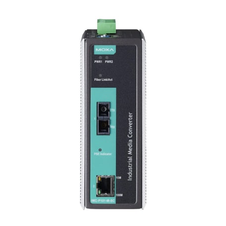 MOXA PTC-101-S-SC-LV Ethernet to Fiber Converter