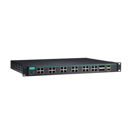 MOXA ICS-G7526A-8GSFP-4GTXSFP-2XG-HV-HV Rackmount Ethernet Switch
