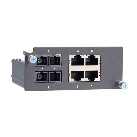 MOXA PM-7200-2SSC4TX Fiber Ethernet Module