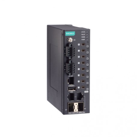 MOXA TWS-3010-SPE-8PB-2GC-T Two-Wire Ethernet Switch