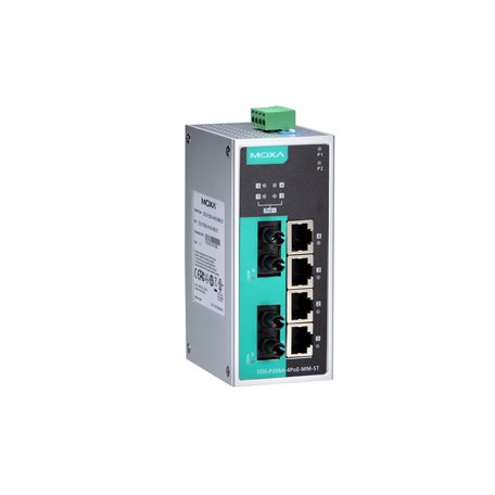 MOXA EDS-P206A-4PoE-MM-ST Unmanaged Ethernet Switches