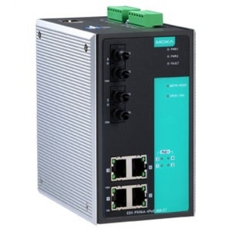 MOXA EDS-P506A-4PoE-MM-ST-T Managed Ethernet Switch