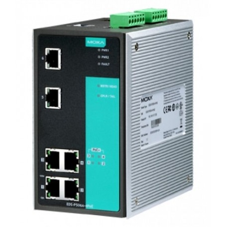 MOXA EDS-P506A-4PoE-T Managed Ethernet Switch