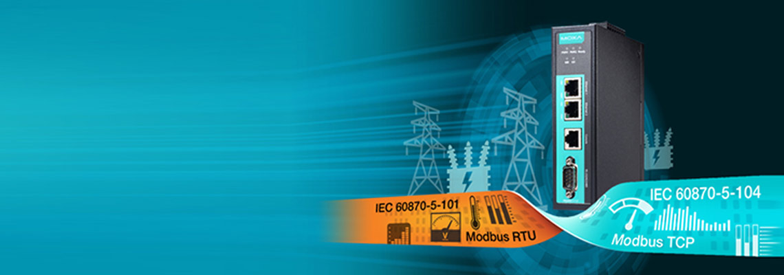 Moxa Introduces New Modbus/IEC 101-to-IEC 104 Protocol Gateways for Power Grid System Upgrade
