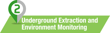 Underground extraction and environment monitoring