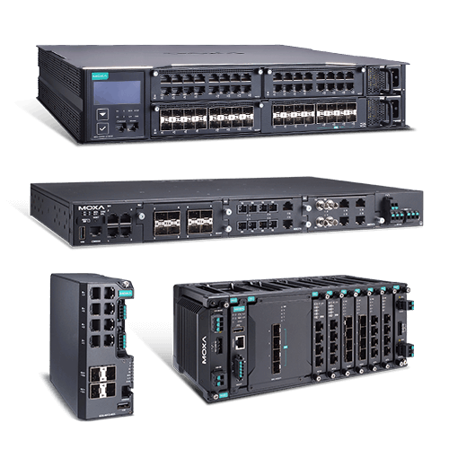 Rackmount, modular and DIN-rail Ethernet switches